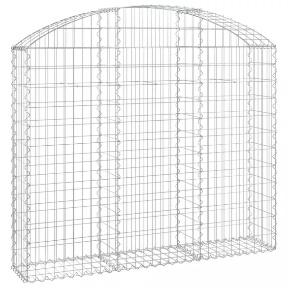 íves horganyzott vas gabion kosár 150x30x120/140 cm