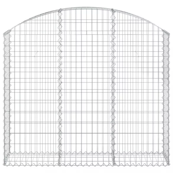 íves horganyzott vas gabion kosár 150x30x120/140 cm