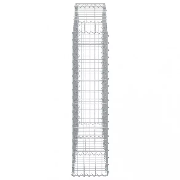 íves horganyzott vas gabion kosár 150x30x120/140 cm