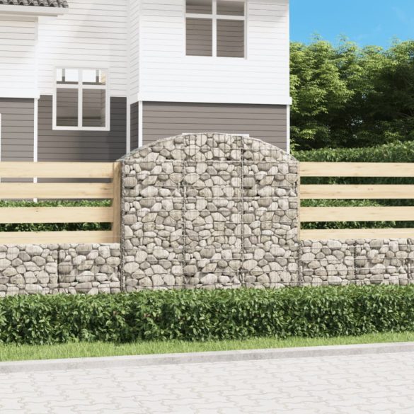 íves horganyzott vas gabion kosár 150x30x140/160 cm