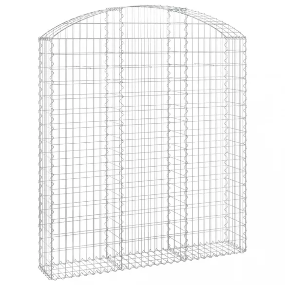 íves horganyzott vas gabion kosár 150x30x160/180 cm