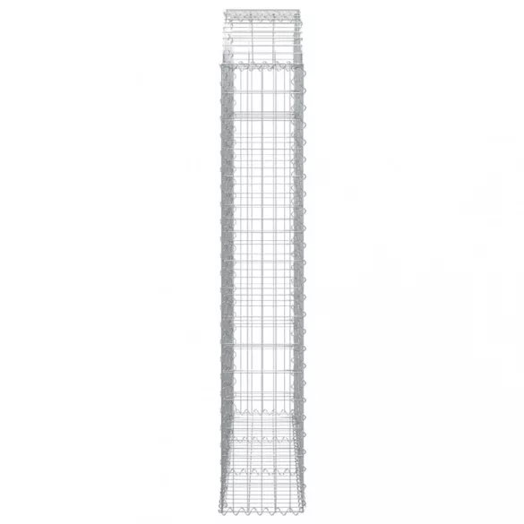 íves horganyzott vas gabion kosár 150x30x160/180 cm