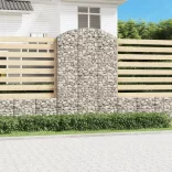 íves horganyzott vas gabion kosár 150x30x220/240 cm