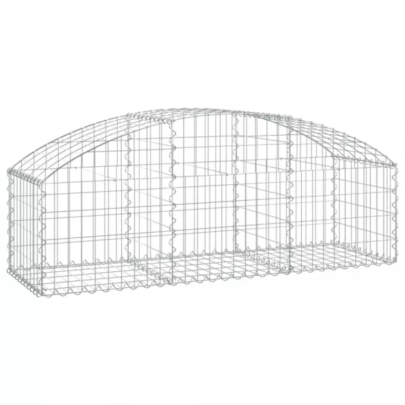 íves horganyzott vas gabion kosár 150x50x40/60 cm
