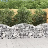 íves horganyzott vas gabion kosár 150x50x60/80 cm