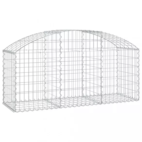 íves horganyzott vas gabion kosár 150x50x60/80 cm