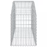 íves horganyzott vas gabion kosár 150x50x60/80 cm