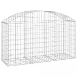 íves horganyzott vas gabion kosár 150x50x80/100 cm