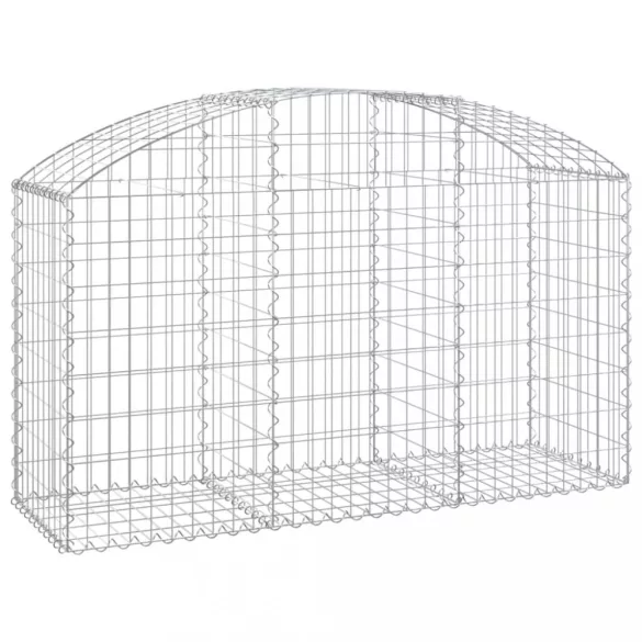 íves horganyzott vas gabion kosár 150x50x80/100 cm