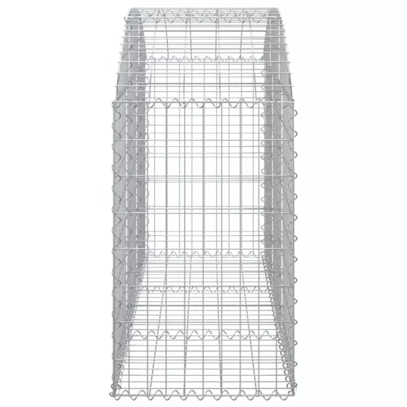 íves horganyzott vas gabion kosár 150x50x80/100 cm