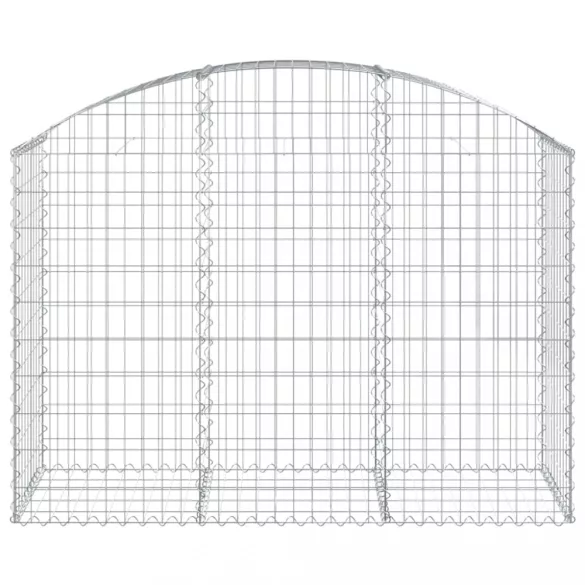 íves horganyzott vas gabion kosár 150x50x100/120 cm