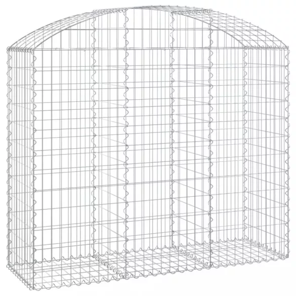 íves horganyzott vas gabion kosár 150x50x120/140 cm
