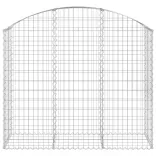 íves horganyzott vas gabion kosár 150x50x120/140 cm