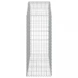 íves horganyzott vas gabion kosár 150x50x120/140 cm