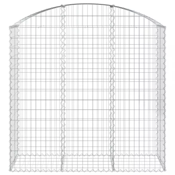 íves horganyzott vas gabion kosár 150x50x140/160 cm