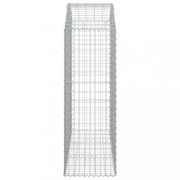 íves horganyzott vas gabion kosár 150x50x140/160 cm