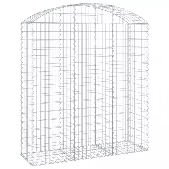 íves horganyzott vas gabion kosár 150x50x160/180 cm
