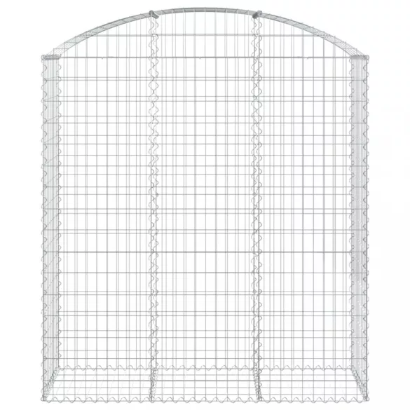 íves horganyzott vas gabion kosár 150x50x160/180 cm