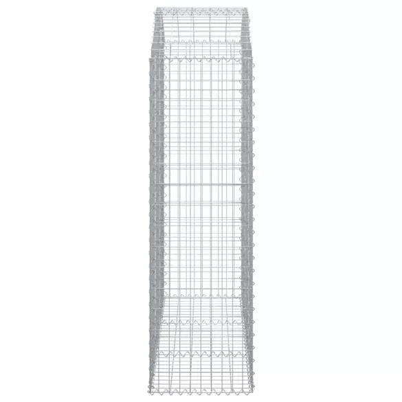 íves horganyzott vas gabion kosár 150x50x160/180 cm