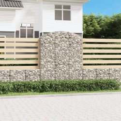 íves horganyzott vas gabion kosár 150x50x180/200 cm