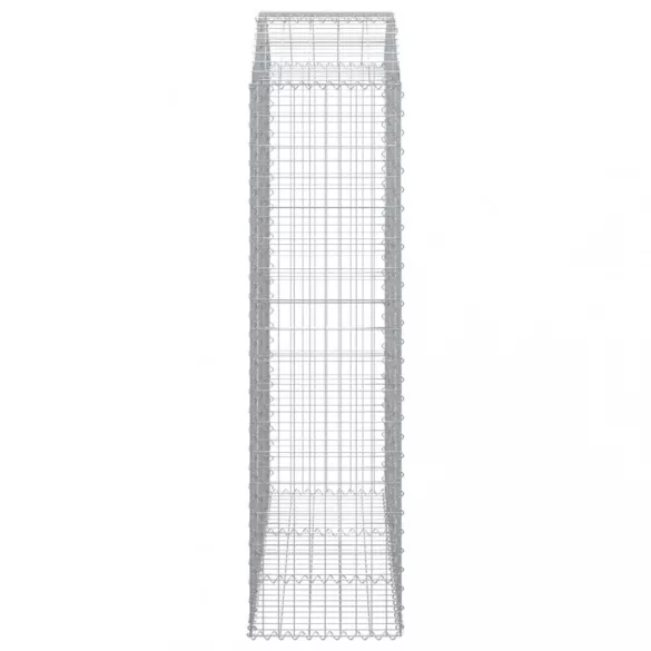 íves horganyzott vas gabion kosár 150x50x180/200 cm