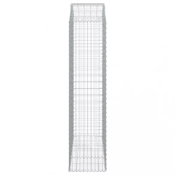 íves horganyzott vas gabion kosár 150x50x200/220 cm