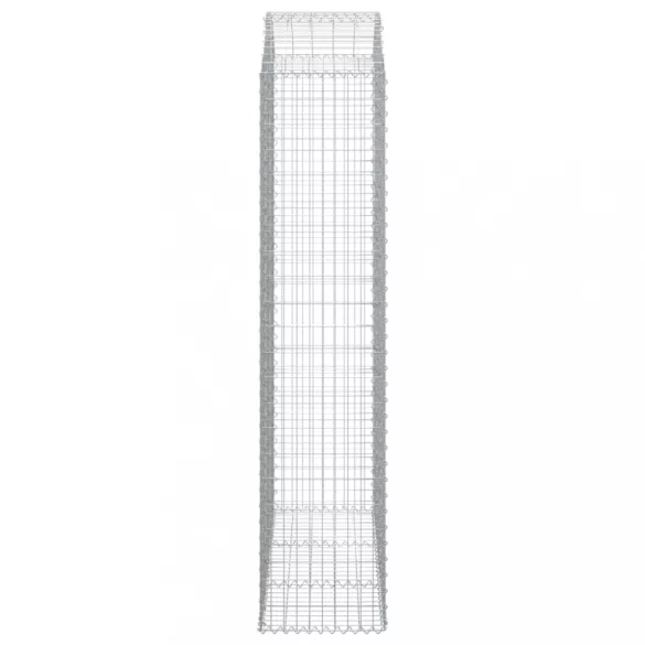 íves horganyzott vas gabion kosár 150x50x220/240 cm