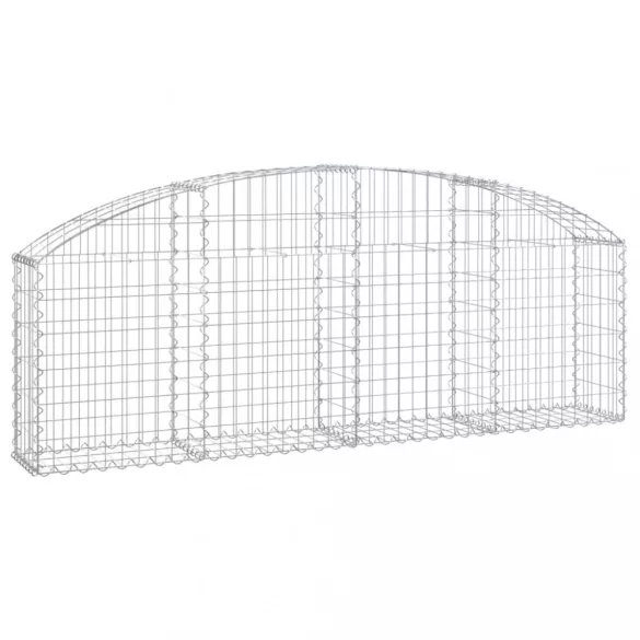 íves horganyzott vas gabion kosár 200x30x60/80 cm