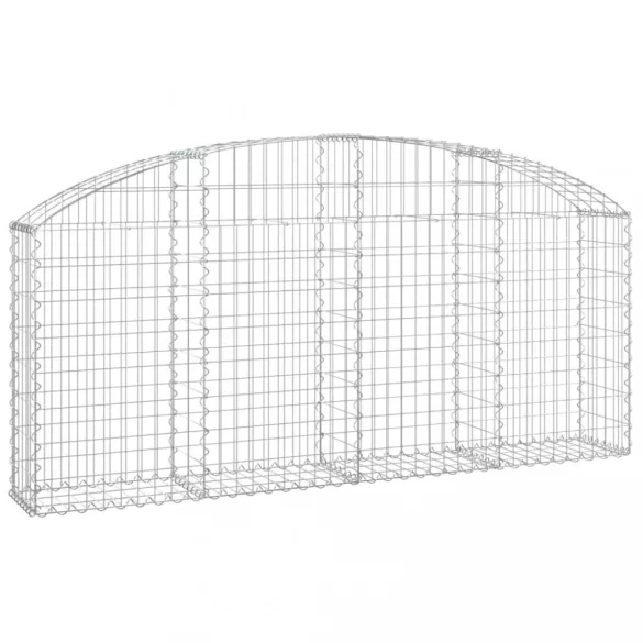íves horganyzott vas gabion kosár 200x30x80/100 cm