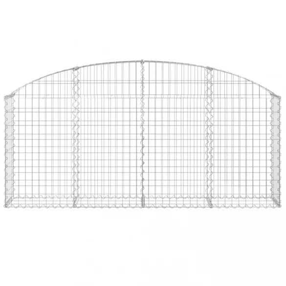 íves horganyzott vas gabion kosár 200x30x80/100 cm