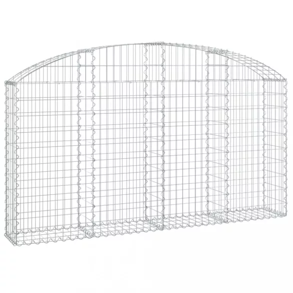 íves horganyzott vas gabion kosár 200x30x100/120 cm