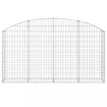 íves horganyzott vas gabion kosár 200x30x100/120 cm