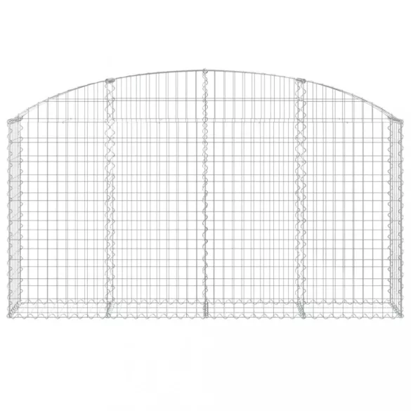 íves horganyzott vas gabion kosár 200x30x100/120 cm