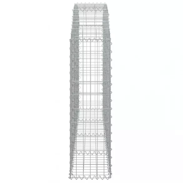 íves horganyzott vas gabion kosár 200x30x100/120 cm