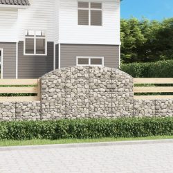 íves horganyzott vas gabion kosár 200x30x120/140 cm