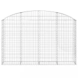 íves horganyzott vas gabion kosár 200x30x120/140 cm