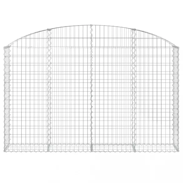 íves horganyzott vas gabion kosár 200x30x120/140 cm