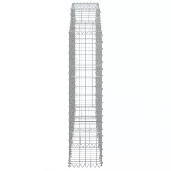 íves horganyzott vas gabion kosár 200x30x120/140 cm