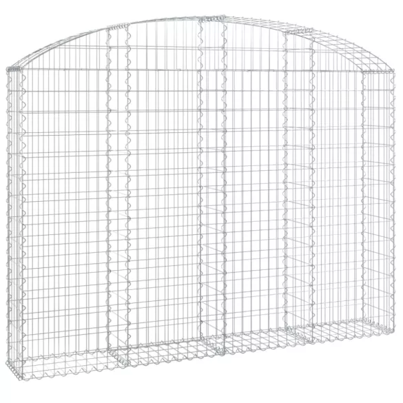 íves horganyzott vas gabion kosár 200x30x140/160 cm