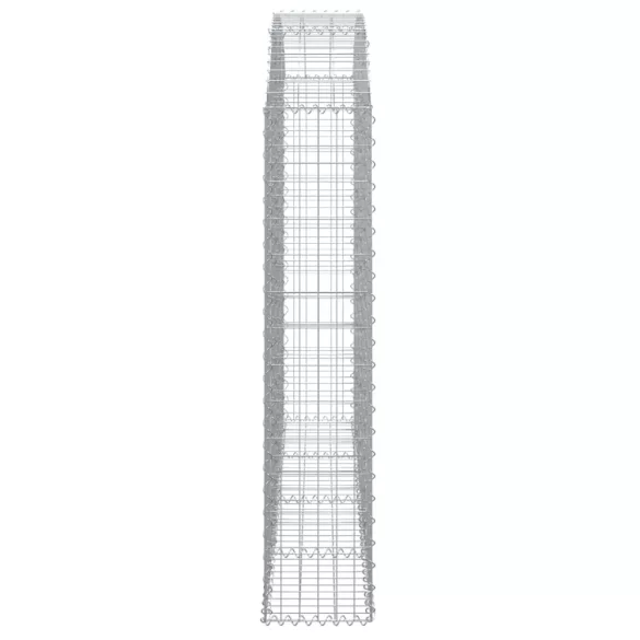 íves horganyzott vas gabion kosár 200x30x140/160 cm