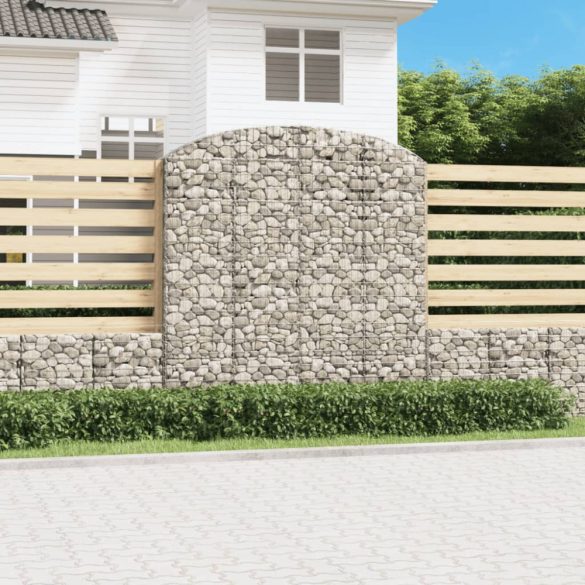 íves horganyzott vas gabion kosár 200x30x200/220 cm