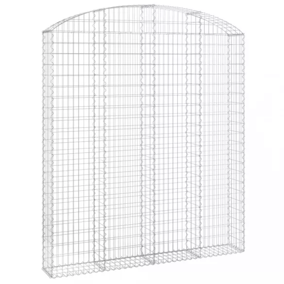íves horganyzott vas gabion kosár 200x30x220/240 cm