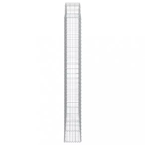 íves horganyzott vas gabion kosár 200x30x220/240 cm