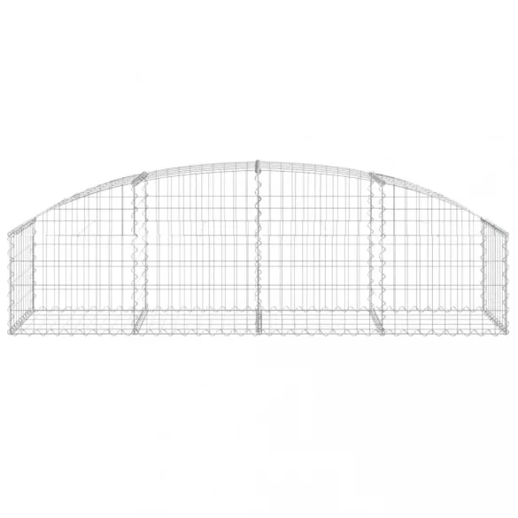 íves horganyzott vas gabion kosár 200x50x40/60 cm