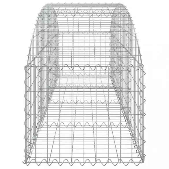 íves horganyzott vas gabion kosár 200x50x40/60 cm