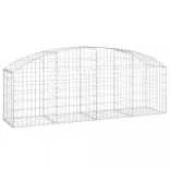íves horganyzott vas gabion kosár 200x50x60/80 cm
