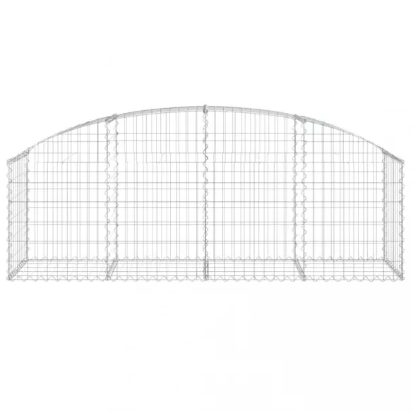 íves horganyzott vas gabion kosár 200x50x60/80 cm