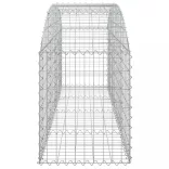 íves horganyzott vas gabion kosár 200x50x60/80 cm