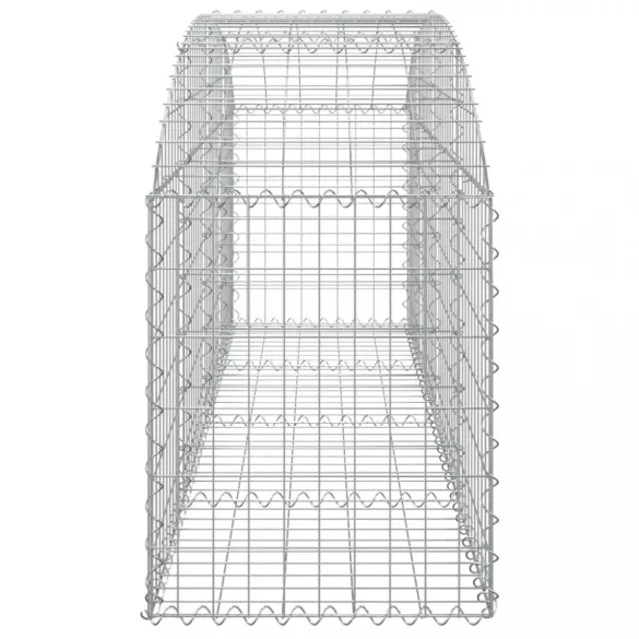 íves horganyzott vas gabion kosár 200x50x60/80 cm