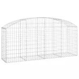 íves horganyzott vas gabion kosár 200x50x80/100 cm